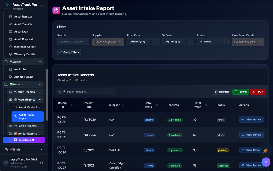 AI asset assistant